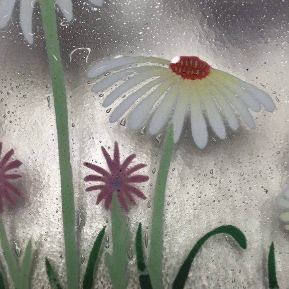 Wm McGrath Fused Glass 10" x 10" Platter - Picture 9 of 13